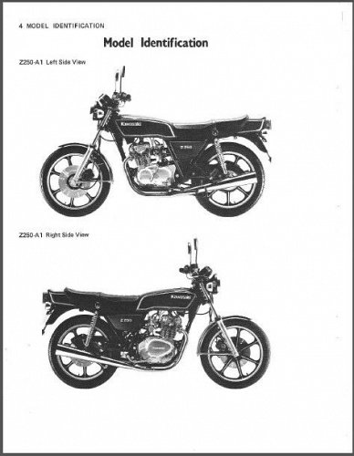 79-82 Kawasaki KZ305 Z250 Service Repair Manual CD .... KZ 305 Z 250