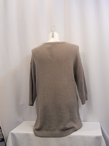 Womens Tunic Sweater ELEMENTZ PLUS SIZE 2X Solid Grey Jeweled Scoop Neck