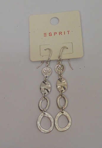 Women Earrings Fashion Drop Dangle Silver Tones Hook Fasteners SPRIT