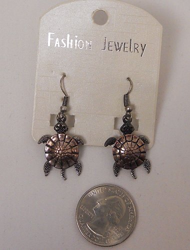 Women Fashion Drop Dangle Earrings Moveable Turtles FASHION JEWELRY Hook