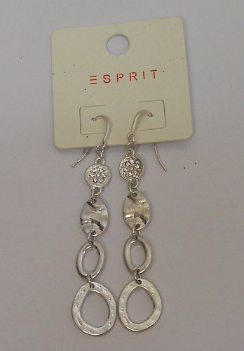 Women Earrings Fashion Drop Dangle Silver Tones Hook Fasteners SPRIT