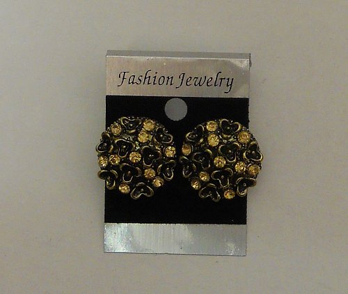 Women Fashion Stud Earrings Multi Color Rhinestones FASHION JEWELRY Push Back