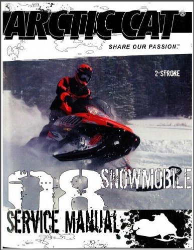 2008 Arctic Cat 2-Stroke Snowmobile Service Manual CD - Panther Crossfire F5 F6