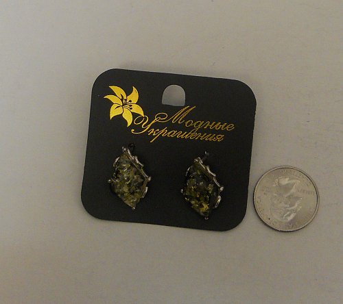 Women Fashion Huggie Earrings Silver Tones MOGHBLE Leverback Fastener