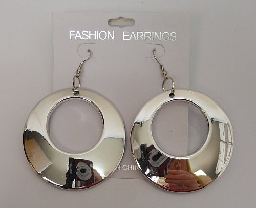 Women Fashion Drop Dangle Earrings Silver Tones Hook Fasteners FASHION EARRINGS