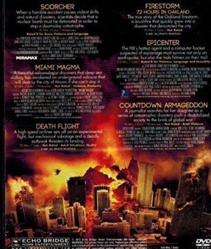 6movie DVD EPICENTER,Miami Magma,FIRESTORM,Death Flight,CountDown Armageddon