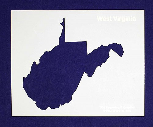 State of West Virginia Stencil -14 mil Mylar Painting/Crafts