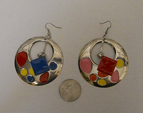 Women Fashion Drop Dangle Earrings Multi Color Rhinestones FASHION JEWELRY Hook