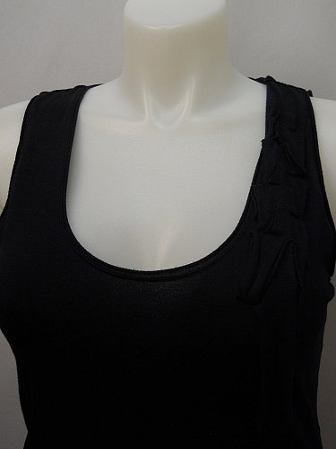 SIZE XL Women Knit Sleepshirt ALFANI INTIMATES Solid Black Scoop Neck Sleeveless