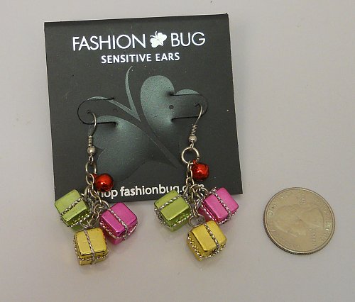 Women Earrings CHRISTMAS Fashion Drop Dangle Gifts Multi Color Hook FASHION BUG
