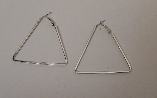 Women Earrings Drop Dangle Fashion Silver Triangles KATTY HOUSE Leverback