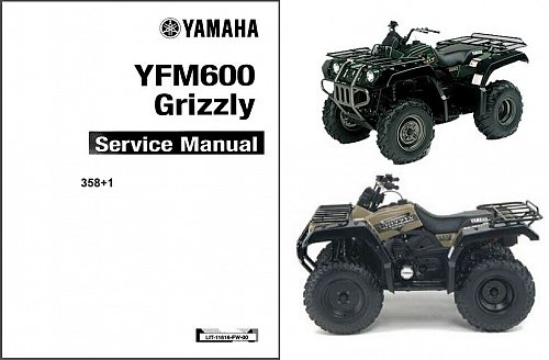 1898-2001 Yamaha YFM600 Grizzly 600 ATV Service Repair Manual CD .. YFM 600