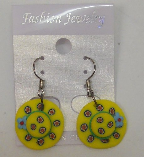 Women Fashion Earrings Drop Dangle Yellow Sunbonnet FASHION JEWELRY Hook