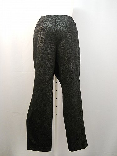 Women Dress Pants Size 24W ALFANI Animal Print Comfort Waist Stretch Skinny Legs