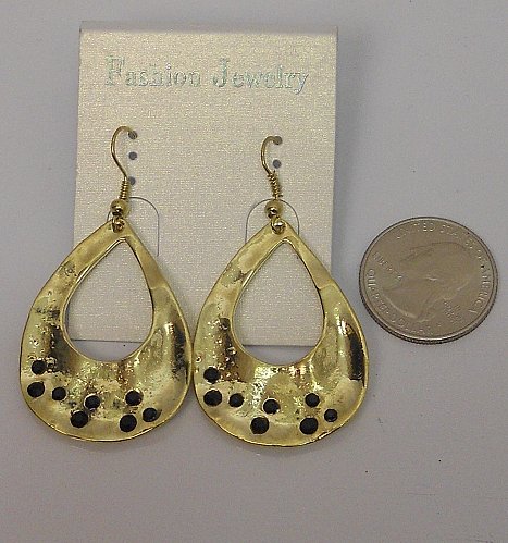 Women Earrings Fashion Drop Dangle Gold Teardrops Hook Fasteners FASHION JEWELRY