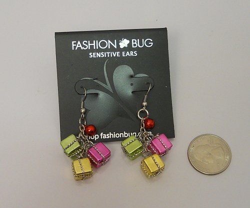 Women Earrings CHRISTMAS Fashion Drop Dangle Gifts Multi Color Hook FASHION BUG