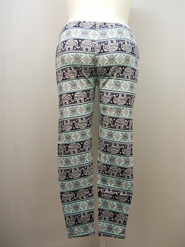 Women PLUS SIZE Leggings Elephant Print Skinny Legs Inseam 29 SIZE 1X 2X 3X 4X