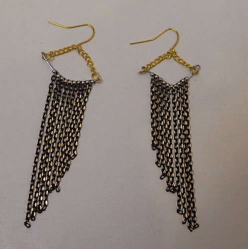 Earrings Women Fashion Drop Dangle Multi Color Chains INSTYLE Gold Hook