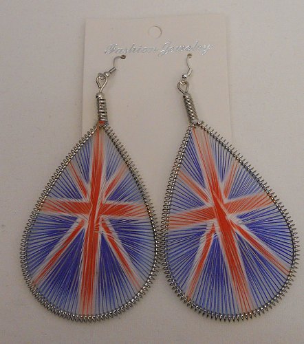 Unisex Earrings Dream Catchers British Flag Fashion Drop Dangle FASHION JEWELRY