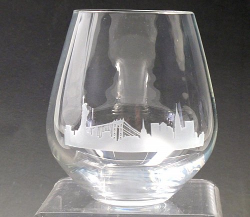 NY Skyline Lenox Simply red Tumiler glass 4 pieces