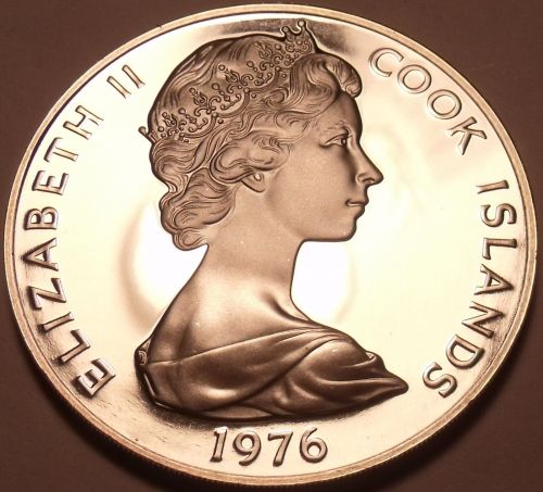 Proof Cook Islands 1976 5 Cents~Only 18,000 Minted~Hibiscus~Free Shipping