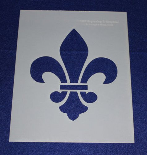 2 -Mylar 14 Mil Fleur-De-Lis Stencils Painting/Crafts/Stencil/Template