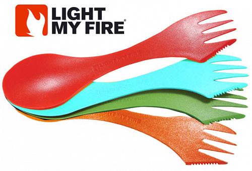 Light My Fire Spork 4 Set Pacco Cucchiaino Forcella Coltello Combinato