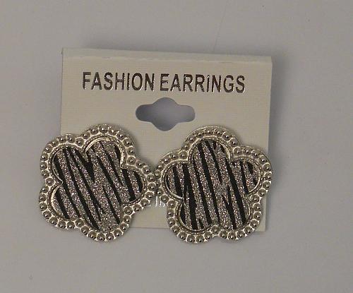 Women FLOWER Earrings Huggies Fashion Silver Tones Push Backs FASHION EARRINGS