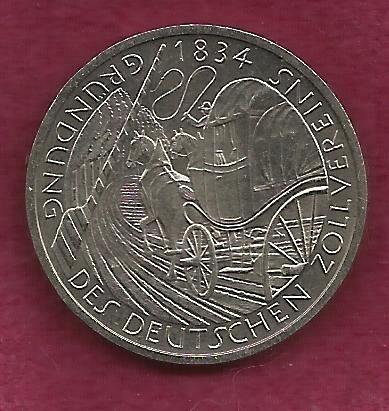 GERMANY - West Germany - Bundesrepublik - German 5 MARK 1984 D Coin