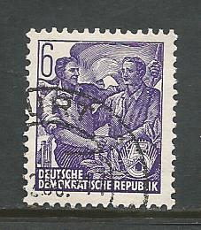 German DDR Used Scott #157 Catalog Value $.25