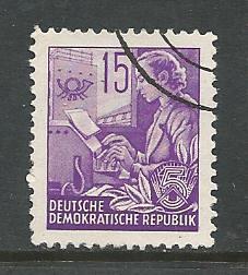 German DDR Used Scott #161 Catalog Value $.25