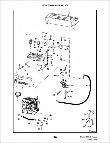 Bobcat 763 G-Series Skid Steer Loader Parts Manual on a CD