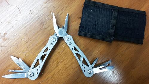 PROJ SOURCE SMALL SPRING-ASSISTED PLIERS 12/n1 MultiTool wCase & BELT SHEATH