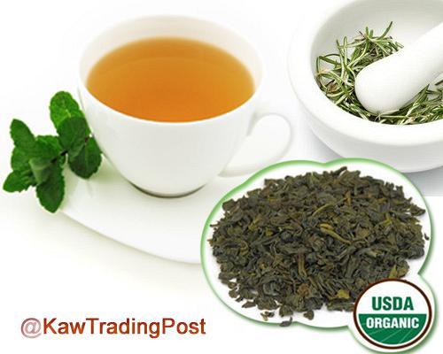 Green Tea 100% Organic Earl Grey - 16 oz 1 pound - Revered Classic Tea Now GREEN!