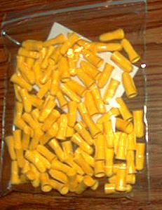 Lots of 100: Unused 3M YELLOW Scotchloks :: 1980s era :: FREE Shipping