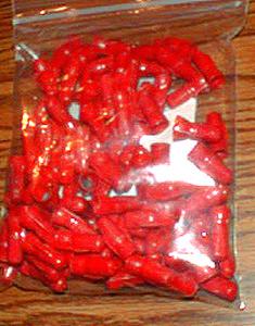 Lot of 100: Unused 3M RED Scotchloks :: 1980s era :: FREE Shipping