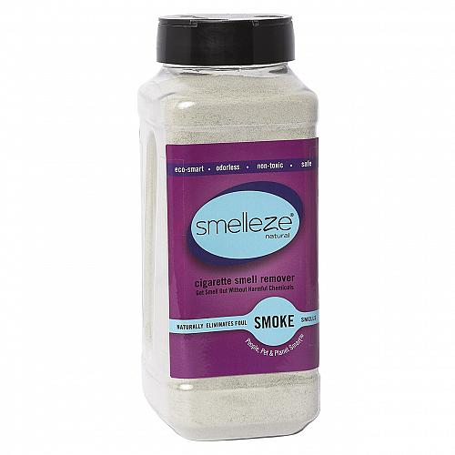 SMELLEZE Eco Cigarette Smell Removal Deodorizer: 50 lb. Granules Destroys Stink