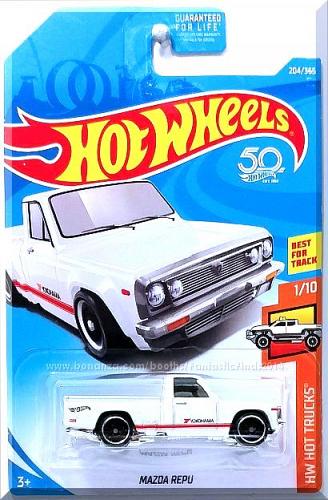 Hot Wheels - Mazda REPU: HW Hot Trucks #1/10 - #204/365 (2018) *White Edition*