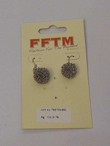 Women Wire Balls Earrings Drop Dangle Silver Tones Hook Fasteners FASHION FFTM