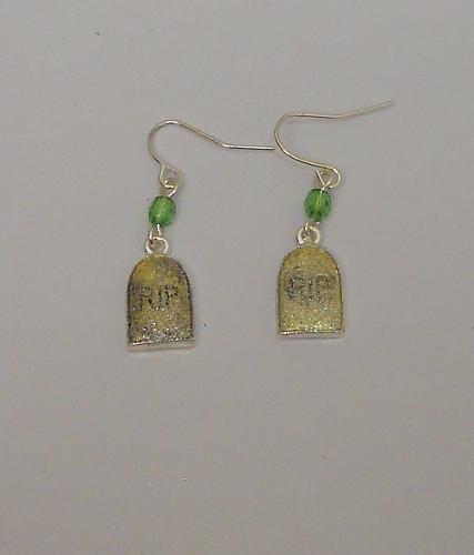Women Earrings TOMBSTONE HALLOWEEN Drop Dangle Hook Fasteners FASHION JEWELRY