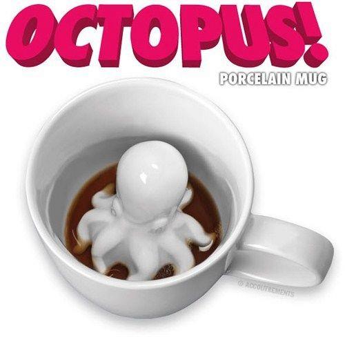 Piovra Attack Tazza di Caff&egrave; Kraken Porcellana da Collezione Divertente