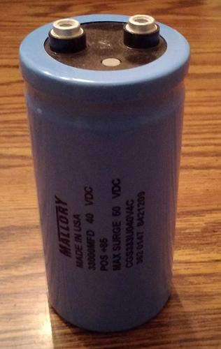 Mallory CGS333U040V4C :: 33000MFD 40VDC Screw Terminal Capacitor :: FREE Shipping
