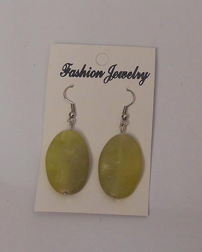 Women Stone Earrings Drop Dangle Silver Tones Hook Fasteners FASHION JEWELRY