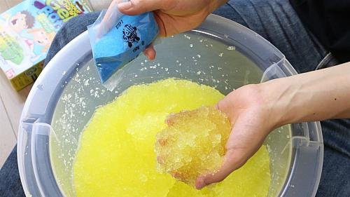 Colore Change Gelli Baff Bagnetto Bambini Bubble Bath che Cambia Orange-Green