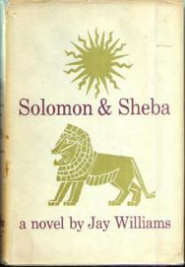 Solomon & Sheba :: Jay Williams novel :: 1959 HB w/ DJ :: FREE Shipping