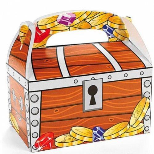 Pirata Scrigno (24) Scatole per Dolcetti Compleanno Regalini Feste Bottino