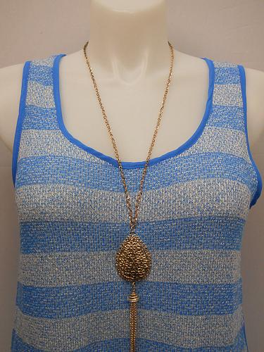 Women Sheer Tank Top PLUS SIZE 1XL 2XL 3XL Blue Sleeveless Necklace COLOR SWATCH