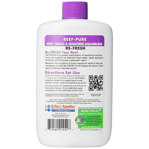 Dr. Tim's Acquatici Re-Fresh Scogliera Puro 237ml Scintillante Acqua Salata