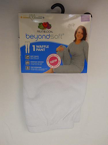 Womens Warm Underwear White Waffle Leggings Performance Baselayer Size 2XL