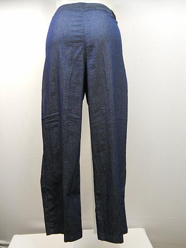 Women Dark Denim Pants SIZE 2XL Elastic Waist Straight Legs Inseam 32